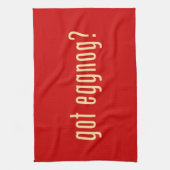 Heb je een eiertje ? theedoek (Verticaal)