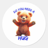 Heb je een enorme TEDDY BEAR nodig? Ronde Sticker (Voorkant)