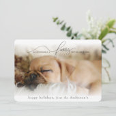 HEB JE EEN FURRY KLEINE CHRISTMAS FEESTDAGENKAART (Staand voorkant)