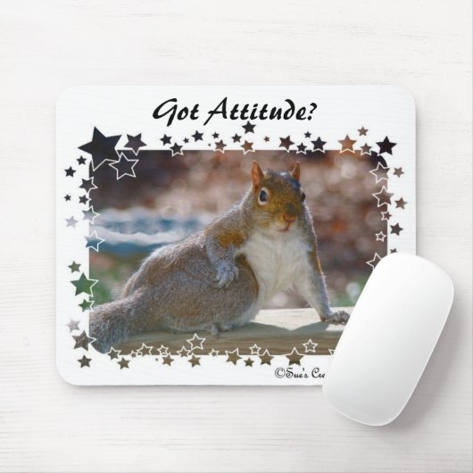 Heb je een houding? eekhoorn muismat (Met muis)