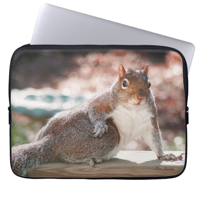 Heb je een houding? Eekhoornlaptop — Sleeve (Voorkant)