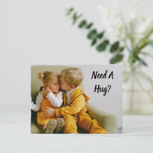 Heb je een Hug nodig? Briefkaart (Staand voorkant)