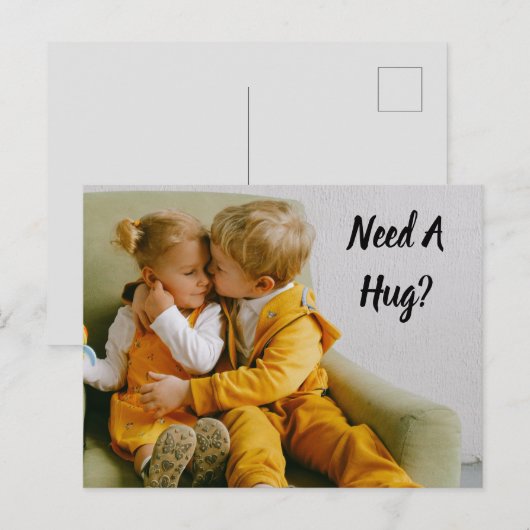 Heb je een Hug nodig? Briefkaart (Voorkant / Achterkant)