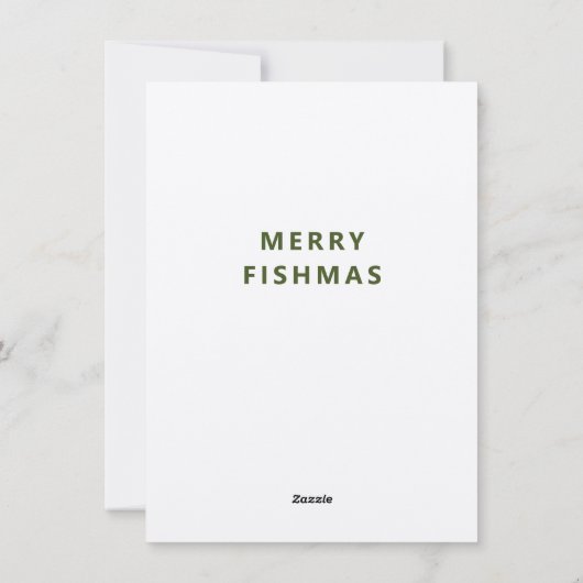 Heb je een kerstkabeljauw Gevist flat? Feestdagenkaart (Achterkant)