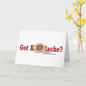 Heb je een Kolache kaart? Kaart (Gele Bloem)