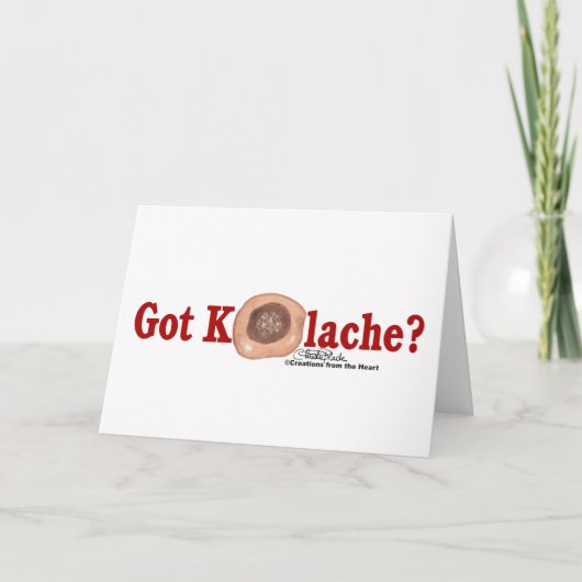 Heb je een Kolache kaart? Kaart (Voorkant)