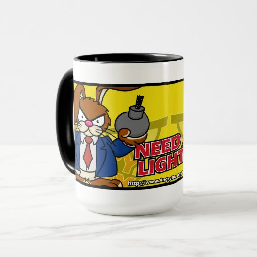 Heb je een licht nodig? Mok (Voorkant links)