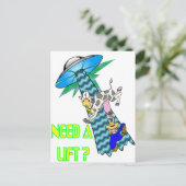 Heb je een lift nodig? briefkaart (Staand voorkant)