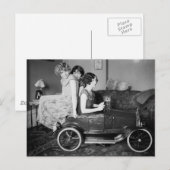 Heb je een lift nodig? jaren twintig briefkaart (Voorkant / Achterkant)