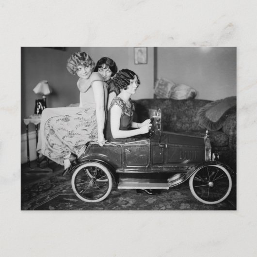 Heb je een lift nodig? jaren twintig briefkaart (Voorkant)