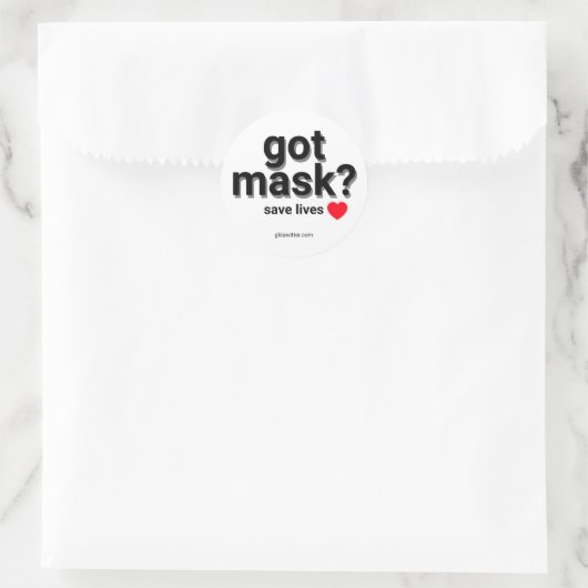 Heb je een masker? Sticker (Tas)