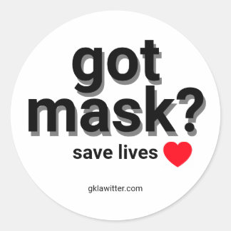 Heb je een masker? Sticker