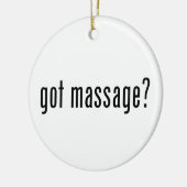Heb je een massage? keramisch ornament (Links)