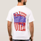 Heb je een mening? t-shirt (Achterkant)
