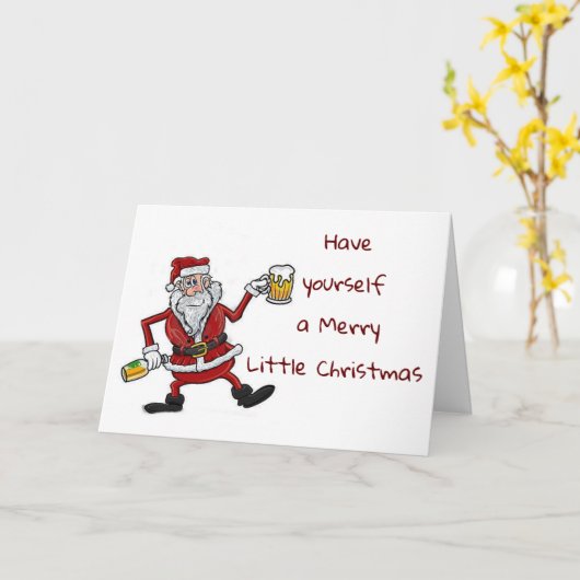 HEB JE EEN MERRY LITTLE CHRISTMAS KAART (Gele Bloem)