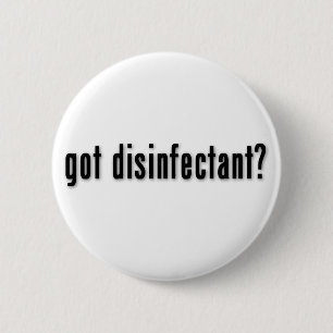Heb je een ontsmettingsmiddel? ronde button 5,7 cm