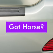 Heb je een paard? bumpersticker (Op auto)