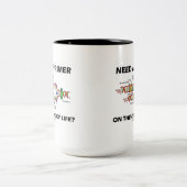 Heb je een primer nodig op de code van het leven? tweekleurige koffiemok (Center)