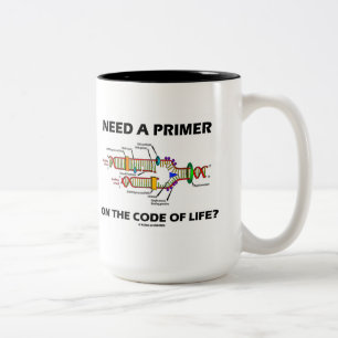 Heb je een primer nodig op de code van het leven?  tweekleurige koffiemok