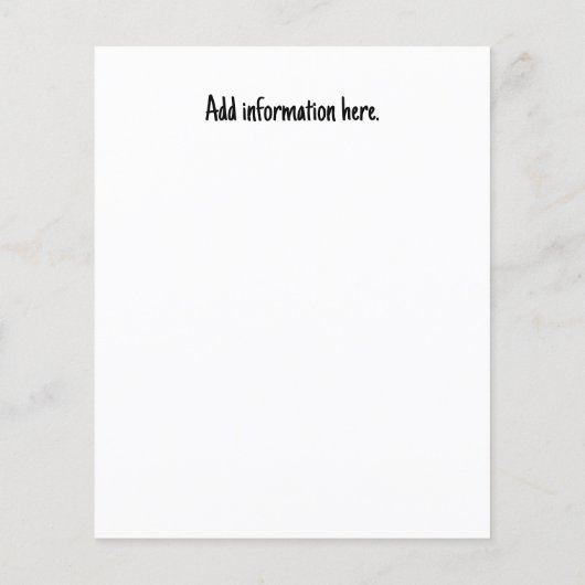 Heb je een Realtor nodig? Estate Agent Flyer (Achterkant)