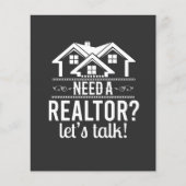 Heb je een Realtor nodig? Estate Agent Flyer (Voorkant)