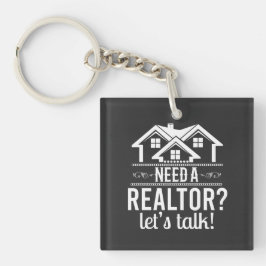 Heb je een Realtor nodig? Laten we Echte Estate Ag Sleutelhanger