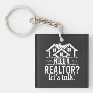 Heb je een Realtor nodig? Laten we Echte Estate Ag Sleutelhanger