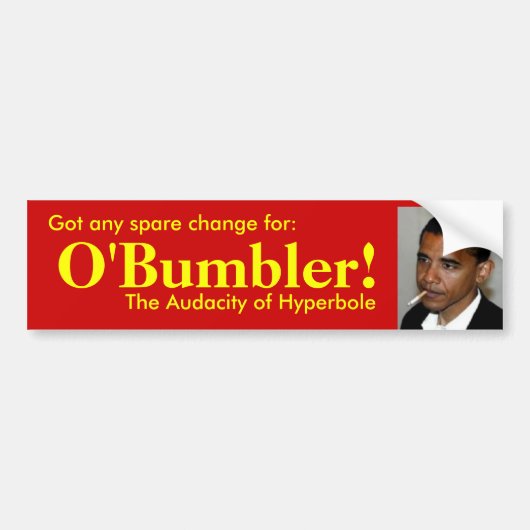 Heb je een reserveschommeling voor O'bumbler? Bumpersticker (Voorkant)