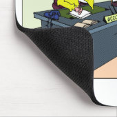 Heb je een rode inkt? Verander de printercartridge Muismat (Hoek)