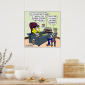 Heb je een rode inkt? Verander de printercartridge Poster (Keuken)