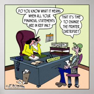 Heb je een rode inkt? Verander de printercartridge Poster