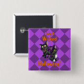Heb je een schopende halloween! vierkante button 5,1 cm (Voorkant /achterkant)