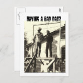 Heb je een slechte dag? briefkaart (Voorkant / Achterkant)