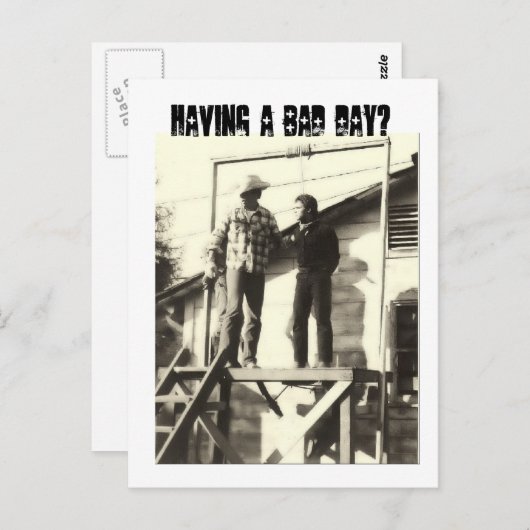 Heb je een slechte dag? briefkaart (Voorkant / Achterkant)