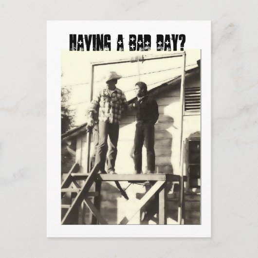 Heb je een slechte dag? briefkaart (Voorkant)