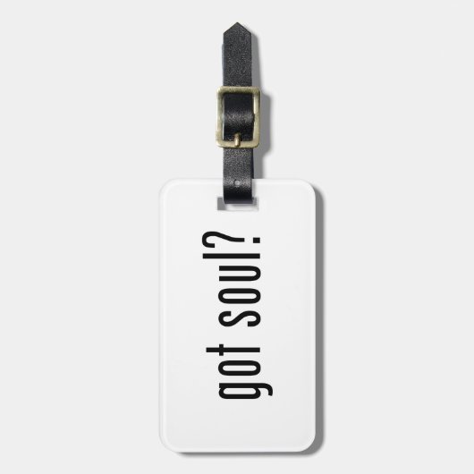 Heb je een ziel? bagagelabel (Voorkant verticaal)
