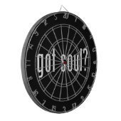 Heb je een ziel? dartbord (Voorkant Links)