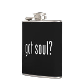 Heb je een ziel? heupfles (Links)