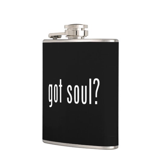 Heb je een ziel? heupfles (Links)