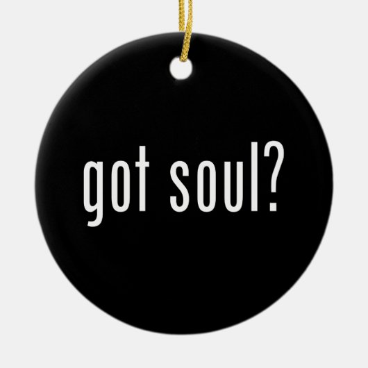 Heb je een ziel? keramisch ornament (Voorkant)