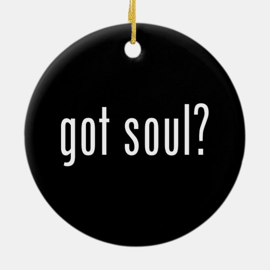 Heb je een ziel? keramisch ornament (Achterkant)