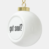 Heb je een ziel? keramische bal ornament (Rechts)