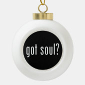 Heb je een ziel? keramische bal ornament (Voorkant)