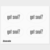Heb je een ziel? ovale sticker (Vel)