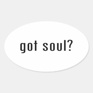 Heb je een ziel? ovale sticker