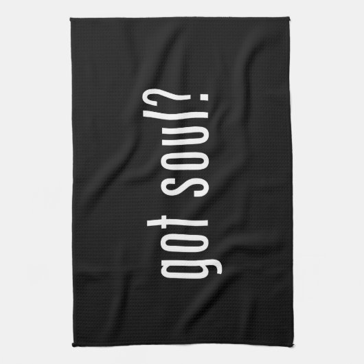 Heb je een ziel? theedoek (Verticaal)