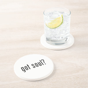Heb je een ziel? zandsteen onderzetter