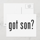 Heb je een zoon? briefkaart (Voorkant / Achterkant)