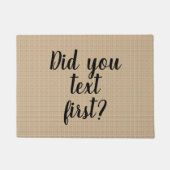 Heb je eerst geSMS? - Doormat Deurmat (Voorkant)
