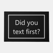 Heb je eerst gesms't? deurmat (Voorkant)